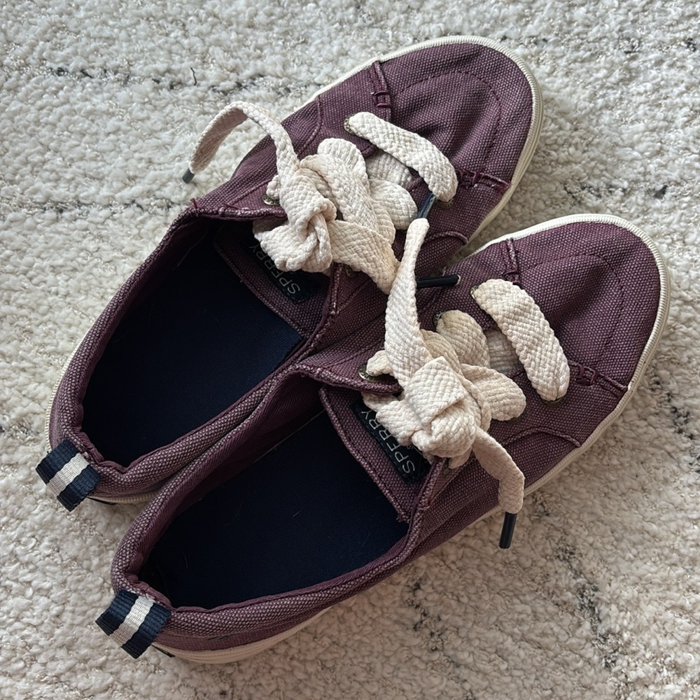 Sperry 7.5 Canvas Topsider Sneaker Shoes